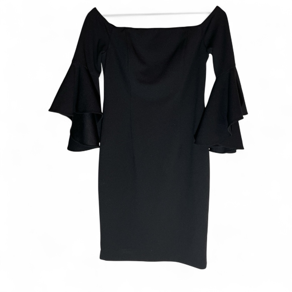 V9- Calvin Klein Black Long Sleeve Dress Women’s Small